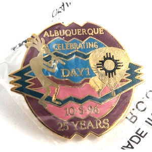 1996 Albuquerque Hot Air Balloons Pin Kokopelli Kevin White Ltd Ed Day Series